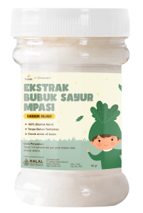 ekstrak bubuk sayur mockup-bayam hijau